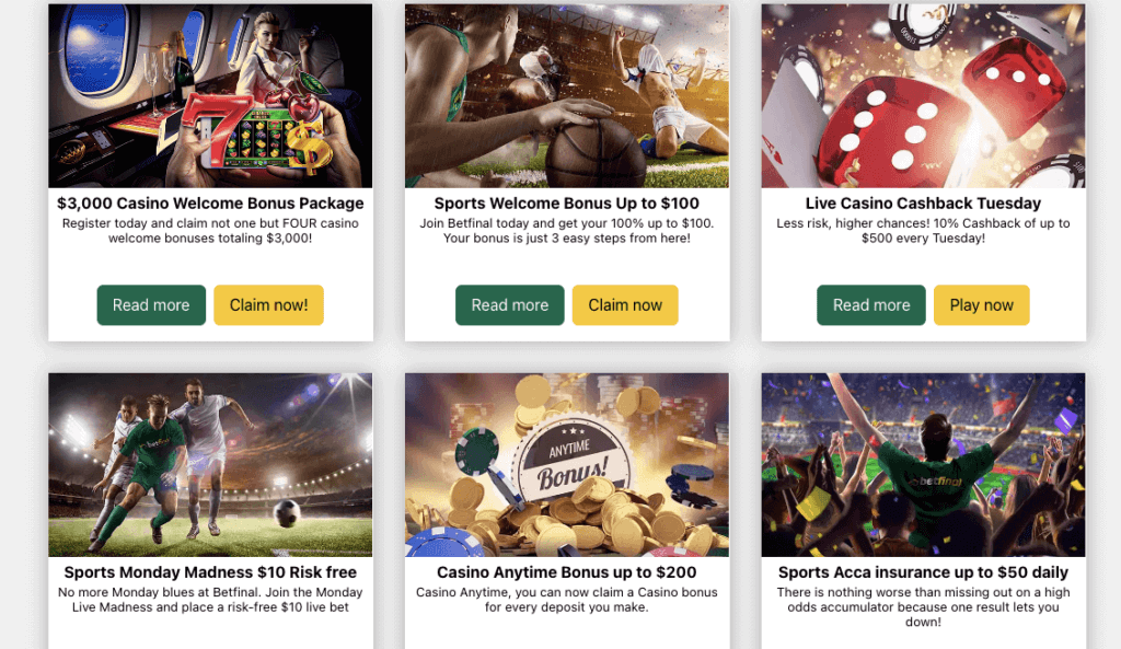 Nothing enhances your initial deposit like a substantial welcome bonus, and Betfinal's offer is particularly enticing!