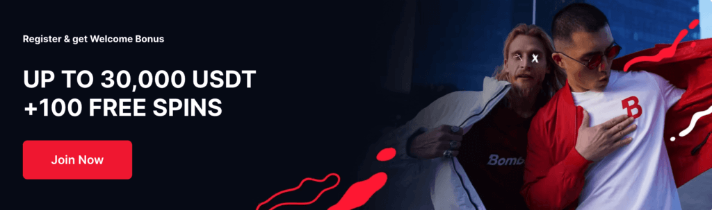 Canadian players have a thrilling experience lined up with Bombastic's welcome package. The package features a total of 30,000 USDT <strong>