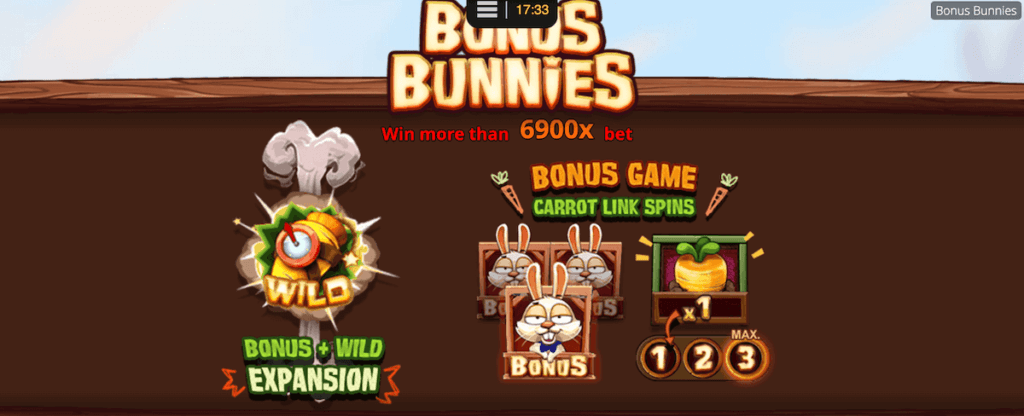 Bonus Bunnies, nolimit city, online slot, features impressive bonus mechanics.