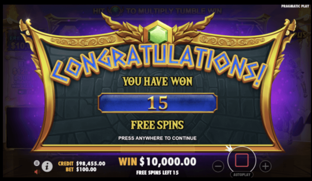 Pragmatic Play Gates of Olympus Canada online slot special features