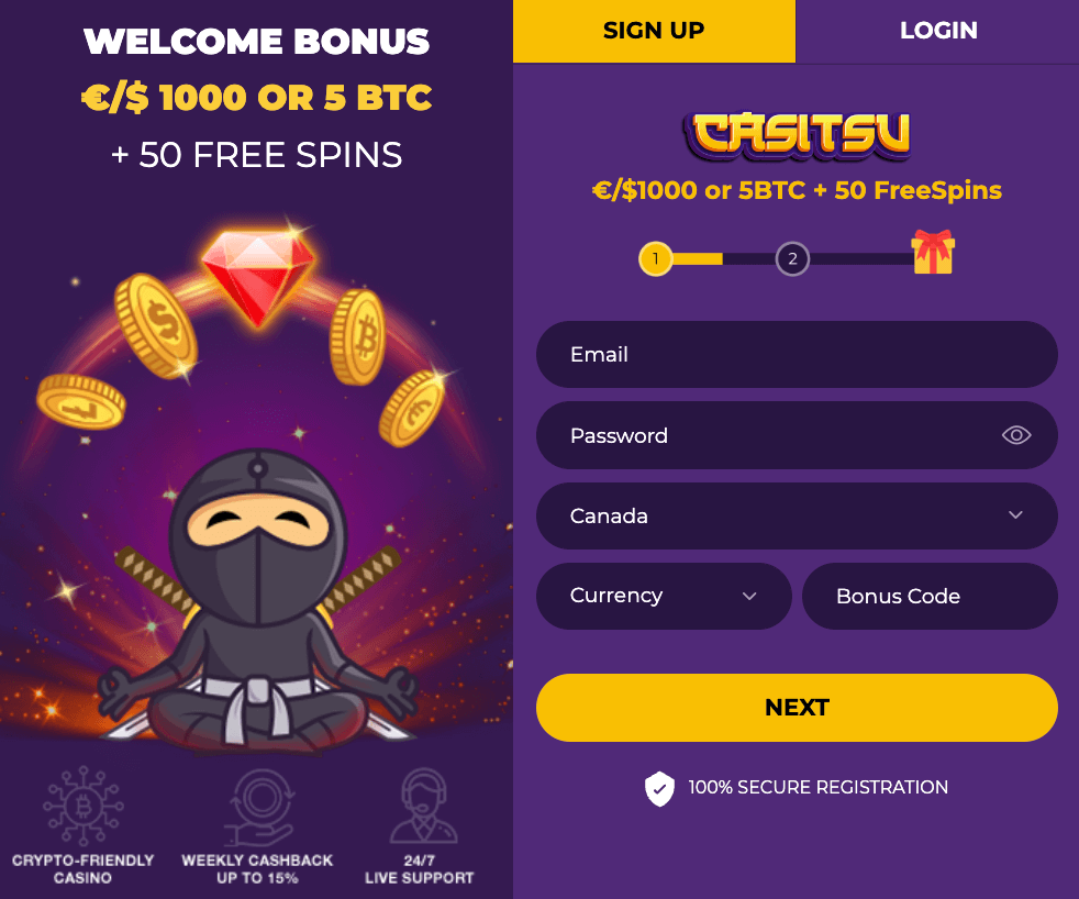 Becoming a ninja at this casino takes no time at all. After setting up your account, verifying it through the document uploader is a straightforward process.