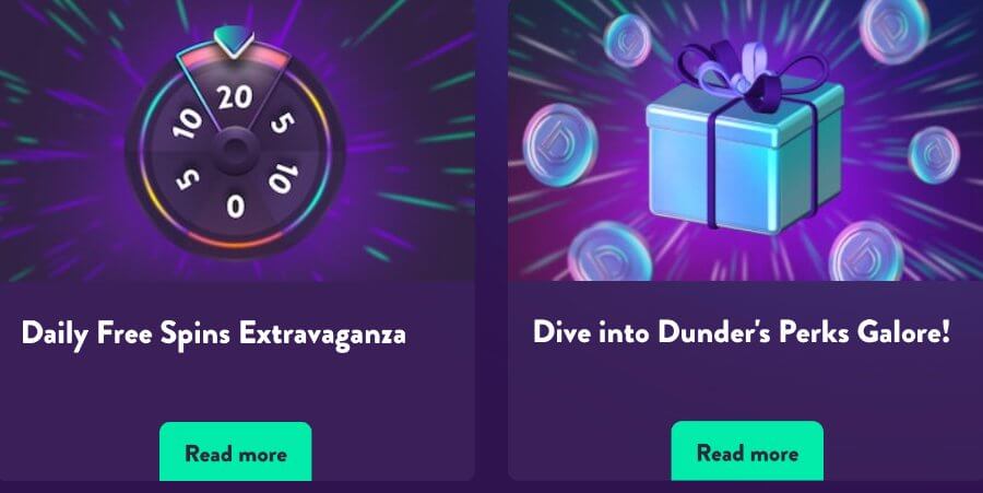 While Dunder's welcome bonus may not be the highest in Canada, the ongoing weekly promotions certainly compensate for this.