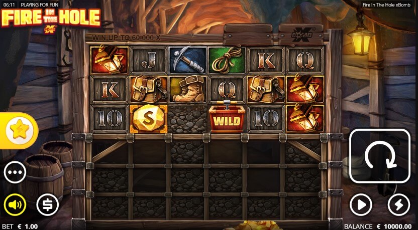 Fire in the Hole online casino slot from Nolimit City in Canada.