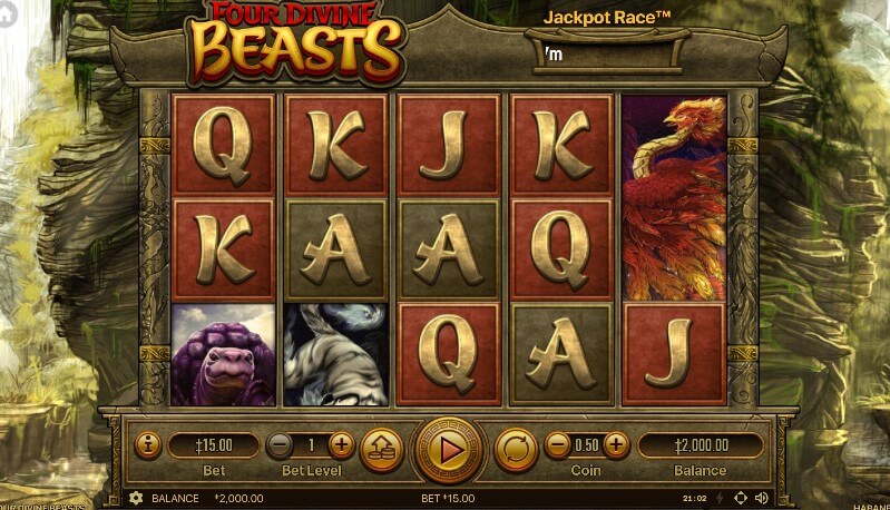 Four Divine Beasts Slot from Habanero in Canada