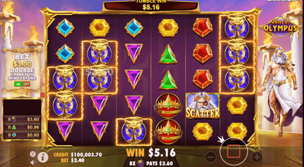 Gates of Olympus online Canada slot tumble mechanic description