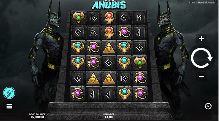 Hand of Anubis online casino slot from Hacksaw Gaming Canada
