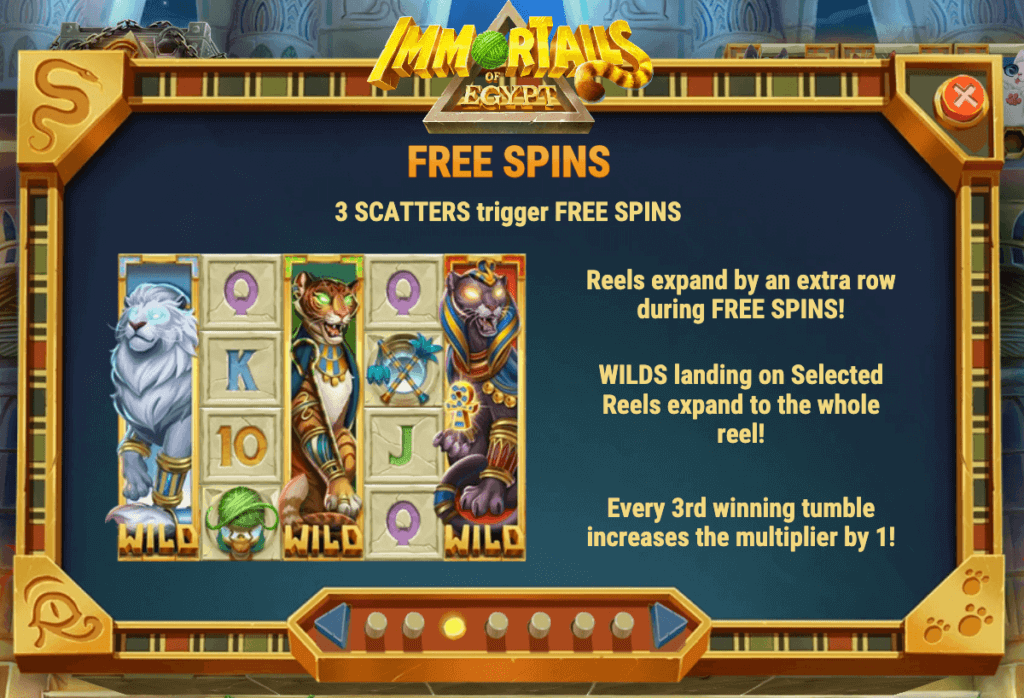 Immortails of Egypt Play’n GO Online Casino Canada Slot Free Spins