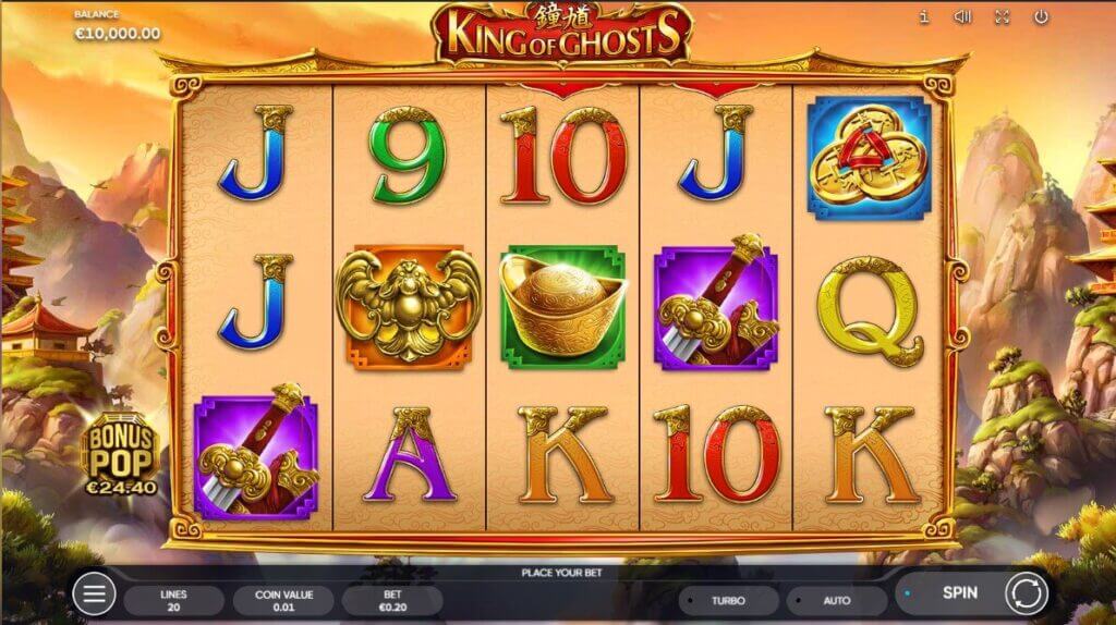 King of Ghosts Slot from Endorphina, Available in Canada