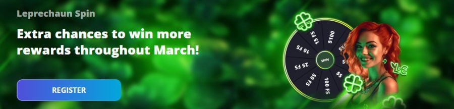 While this may not exactly be a St. Patrick’s Day specific promotion, it’s available exclusively from March 4th to March 27th and is definitely one worth taking advantage of multiple times this spring.  <strong></strong>  is providing players with a  <strong>50% reload bonus once daily on Tuesdays, Wednesdays, and Thursdays throughout the month</strong> ! This offer requires at least a  <strong>$50</strong>  deposit and comes with a  <strong>60x wagering requirement</strong> .