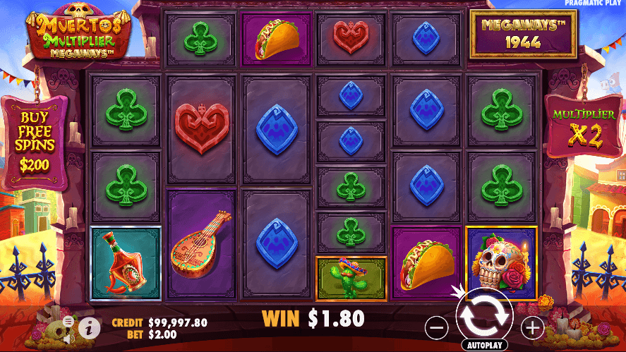 Muertos Multiplier Megaways online Canada slot from Pragmatic Play homepage
