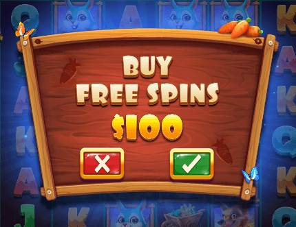 The cost for this feature is <strong>100x your stake</strong> and will provide you with 4, 5, 6, or 7 scatter symbols, functioning just as it would if you activated it organically.