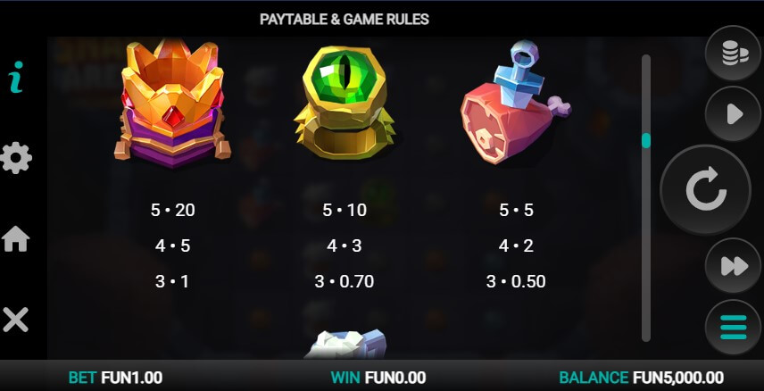 A unique touch by Relax Gaming is the absence of playing card symbols in this slot. Instead, a variety of colorful coins serve as the lowest-value symbols.