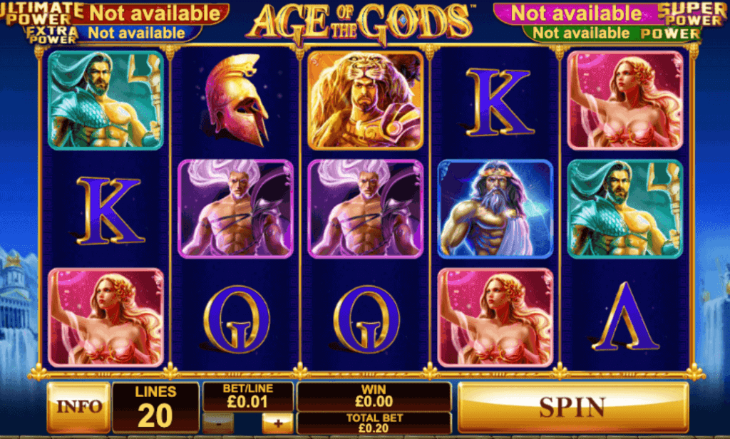 The Age of the Gods Playtech provider analysis