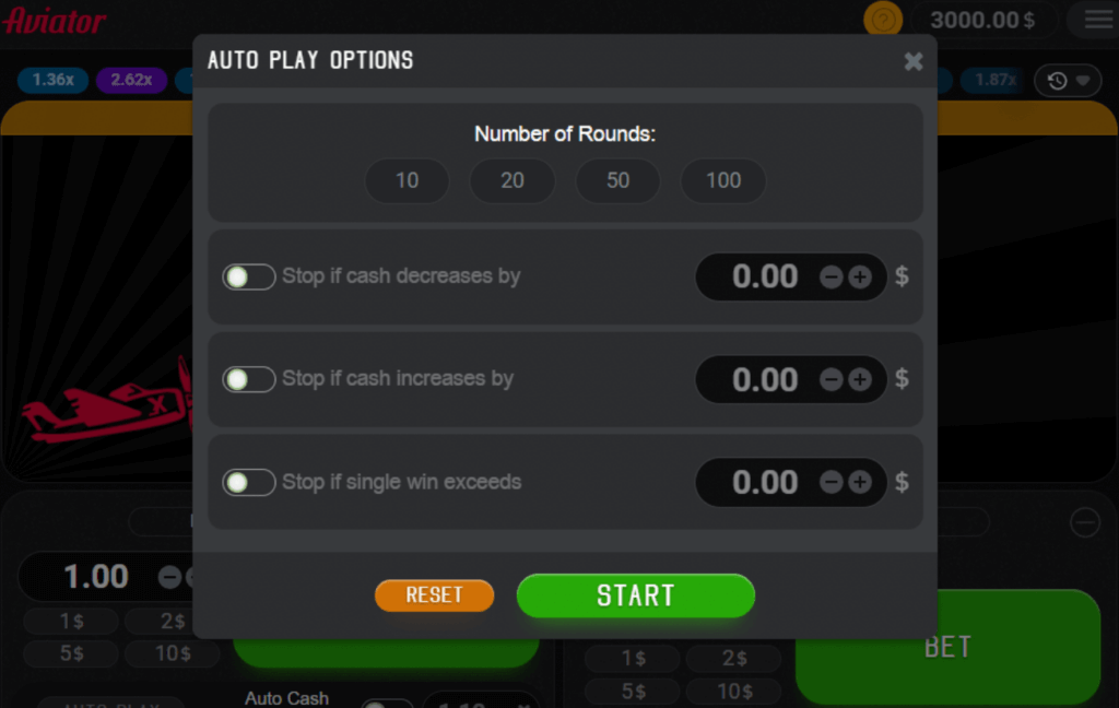 <strong>Autoplay Settings for the Aviator Crash Game</strong>