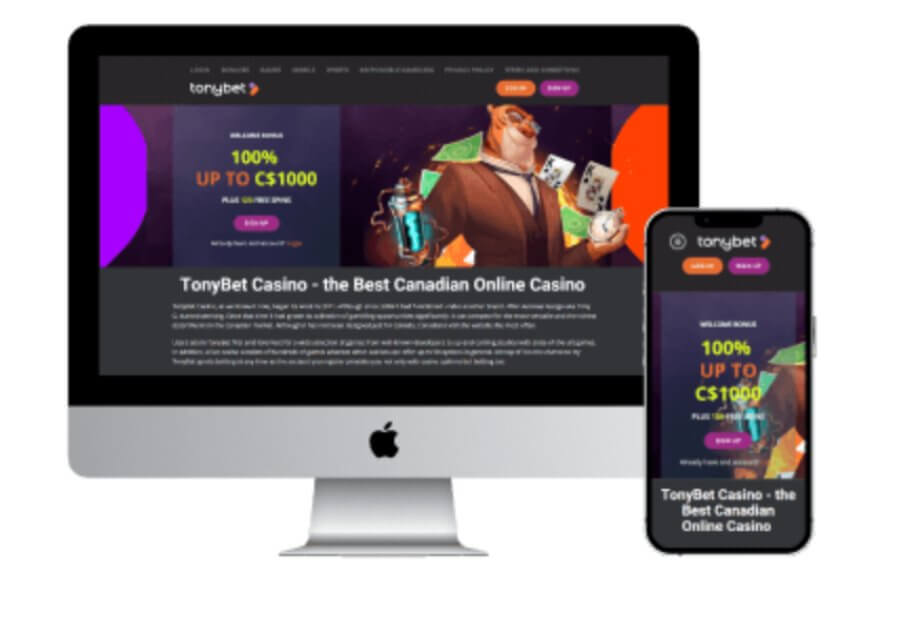 TonyBet originated in the realm of sports betting but made the transition into the online casino sector in 2009. With a robust selection of games and an intuitive interface, it's clear why many gamblers choose TonyBet for their entertainment. Keep reading to learn more about what this casino has in store for Canadian players.
