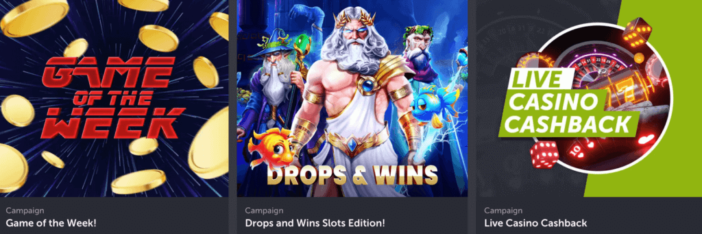 ComeOn ensures a steady stream of promotions and events for its players in Canada.