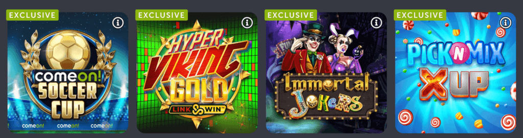 The collection includes popular games such as: