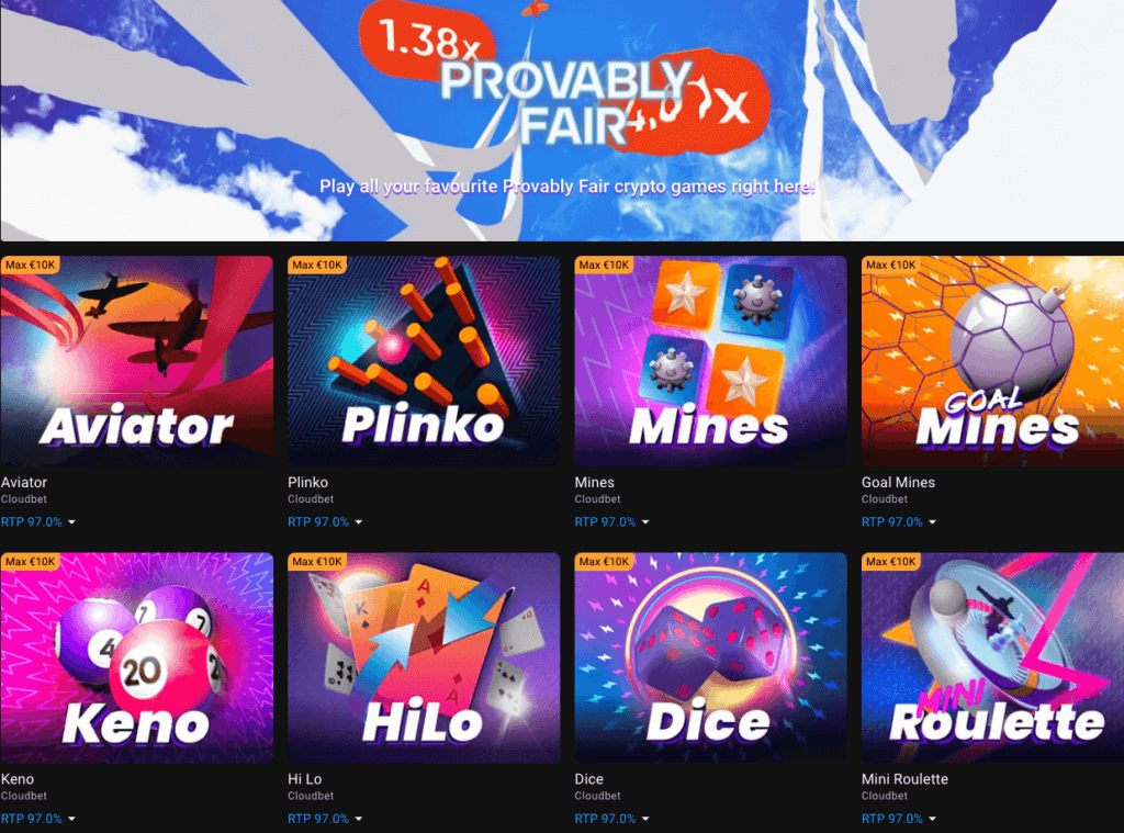Our thorough review of CloudBet Casino encompasses all crucial details you should be aware of. Continue reading to discover insights about bonuses, game options, licensing, payment methods, and much more.