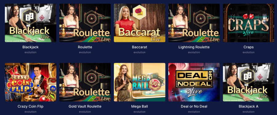 Game Shows Available at Flush Casino.