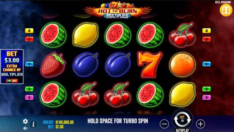 Hot to Burn Multiplier is the fifth installment in the Hot to Burn series, showcasing retro symbols adorned with a fiery edge. In this game, if a flame symbol appears on any reel, it applies a 1x multiplier, reaching a maximum of 5x. With an RTP of 96.51%, this slot could be a <strong>