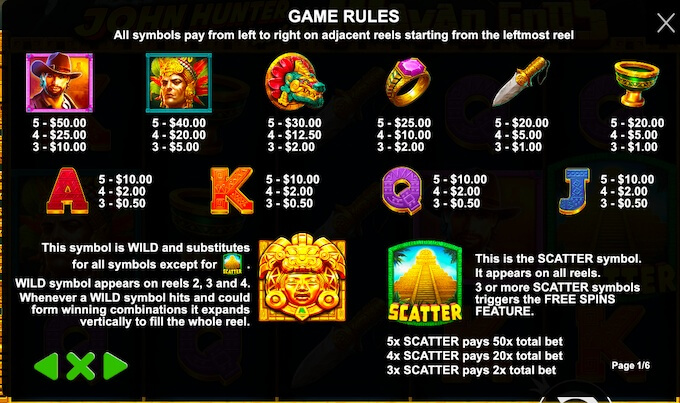 Try out the John Hunter and the Mayan Gods slot!