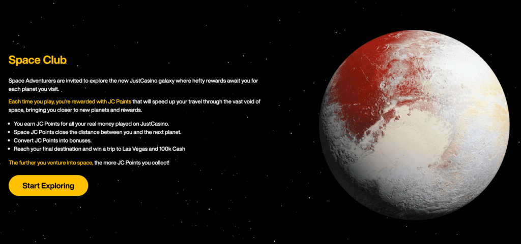 <strong>Space Club is an exclusive VIP program designed for devoted JustCasino members</strong>