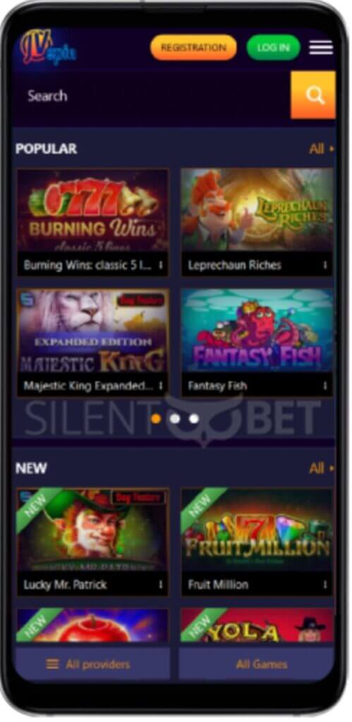 jvspinbet casino application for Android - Canadian platforms