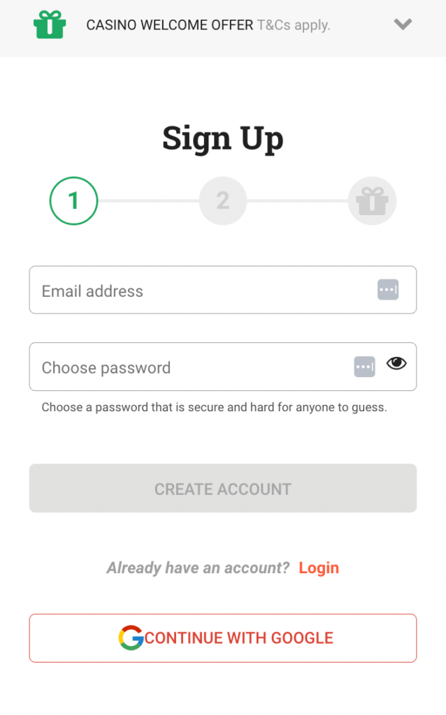 Complete the necessary contact information.