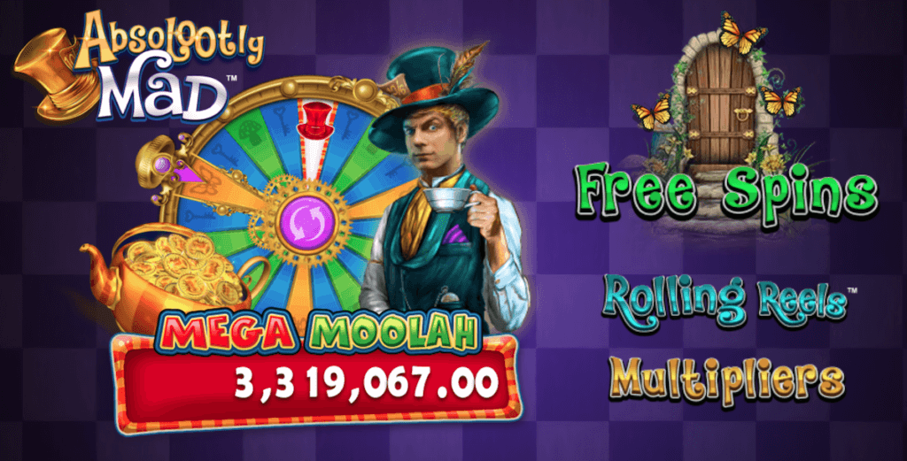 Details about Absolootly Mad: Mega Moolah slot