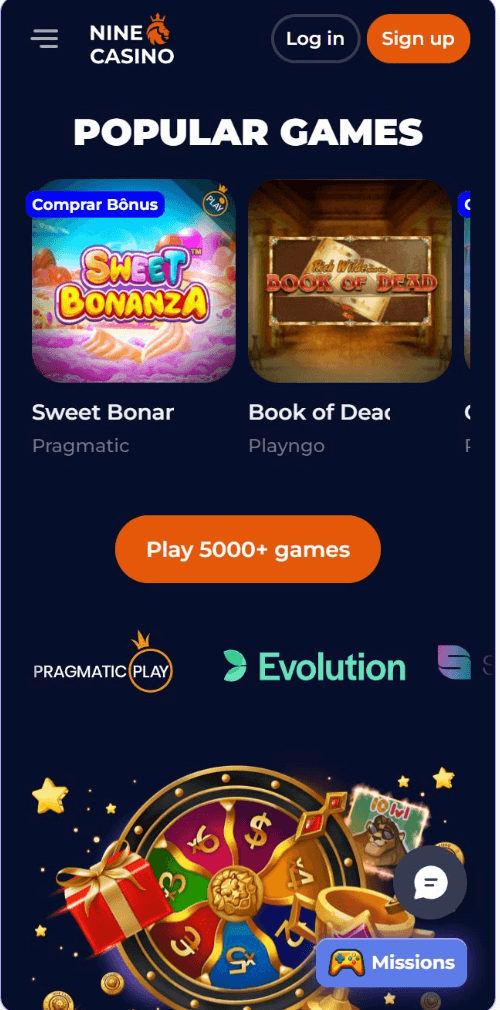 Experience nine casino on your mobile - for Canadian players