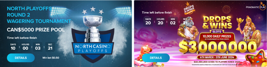 North Casino Tournaments for Canadian Players