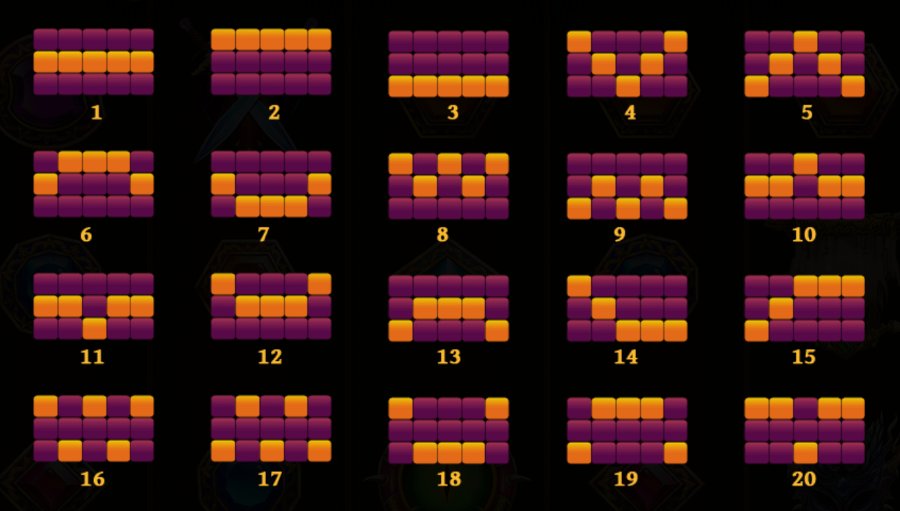 Paytable details for the Path of Dragons slot at Canadian casinos.