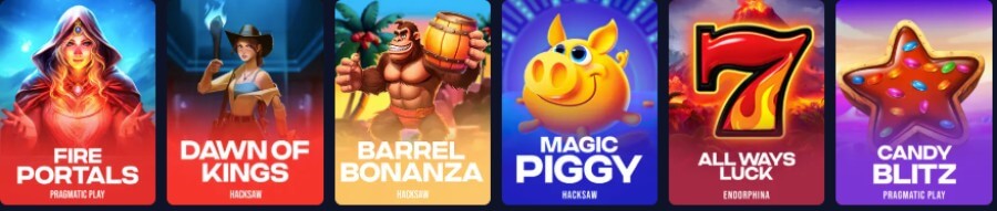 Online slots available at Rainbet Casino - Canadian casino.