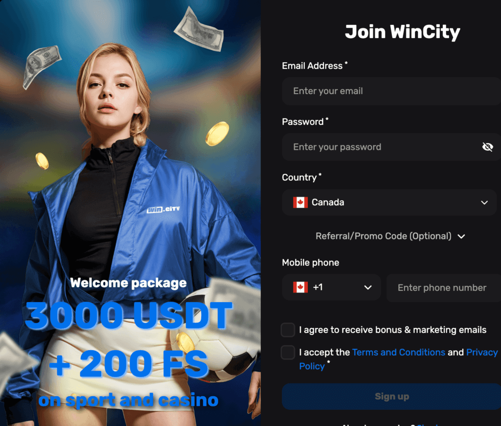 Documents and information you'll need to provide to Win.City for account creation