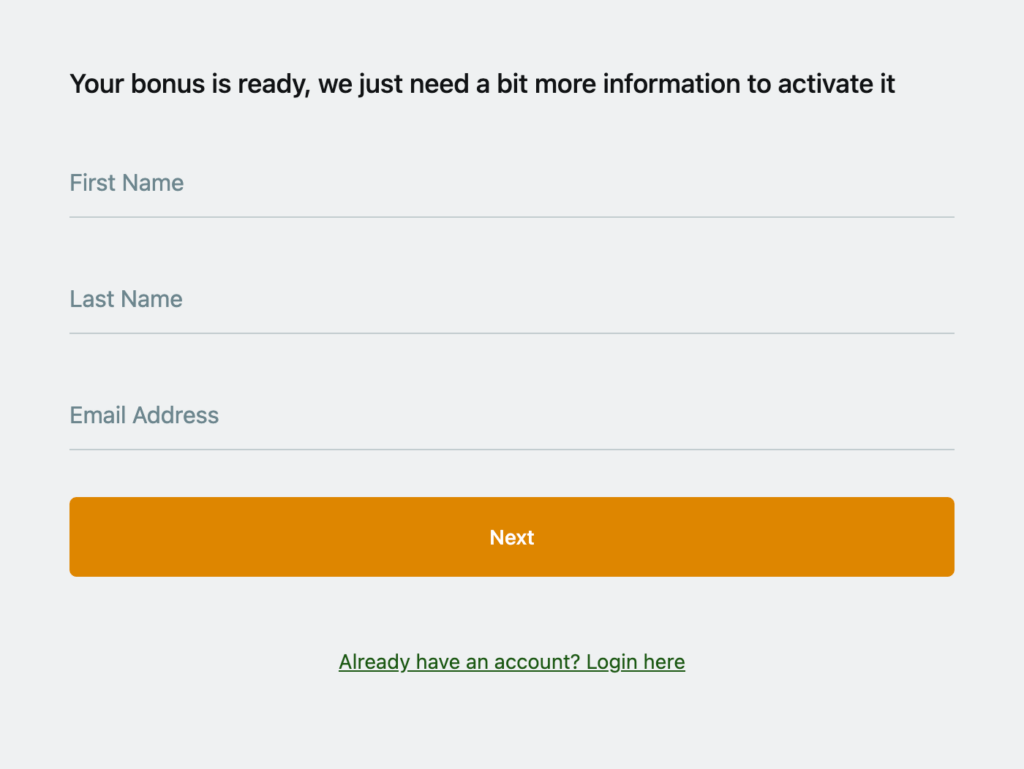 On the homepage, click on the ‘ <strong>Register</strong> ‘ button.