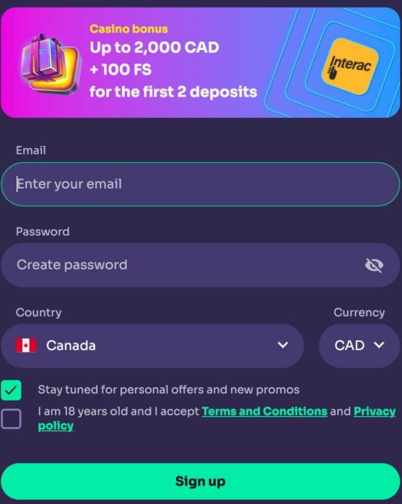 Register at WinSpirit casino - Online Casinos in Canada