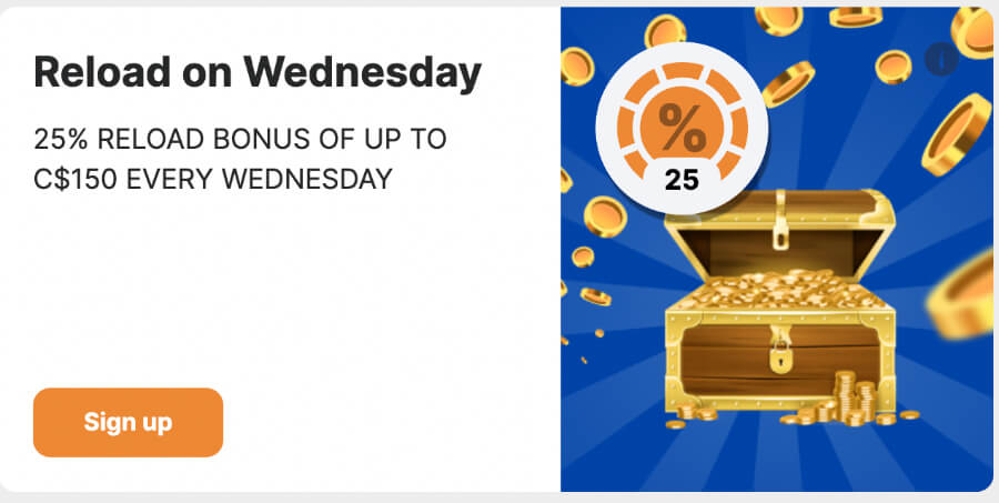 reload bonus at maxxwin - canada gaming platform