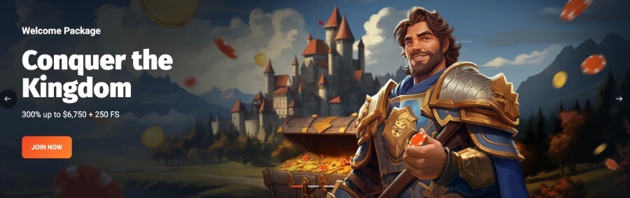 Slotlords Casino presents an extraordinary offer.  <strong>Make your first deposit of at least $30</strong>  using the code  <strong>FIRST</strong> , and watch as they gift you an equivalent match,  <strong>100% up to $1,125 + 100 Free Spins</strong>  on either  <strong>Book of the Fallen</strong>  or  <strong>Fruit Million</strong>  based on your location.