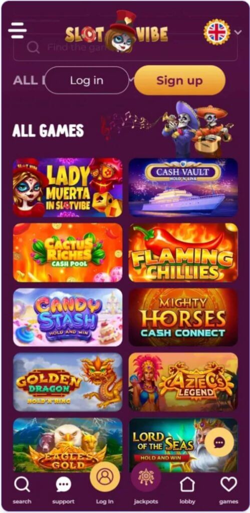 slotvibe on mobile