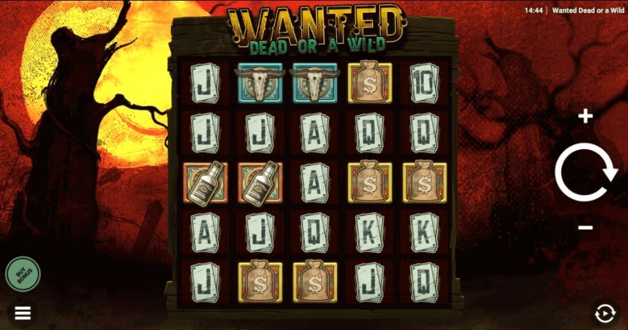 This slot game immerses players in a Western atmosphere, showcasing guns, bandits, and dramatic shootouts. The soundtrack complements the rugged theme beautifully, featuring bold sounds reflective of both the harsh landscape and intense storyline. The visuals are presented in 2D, ensuring easy, engaging gameplay.