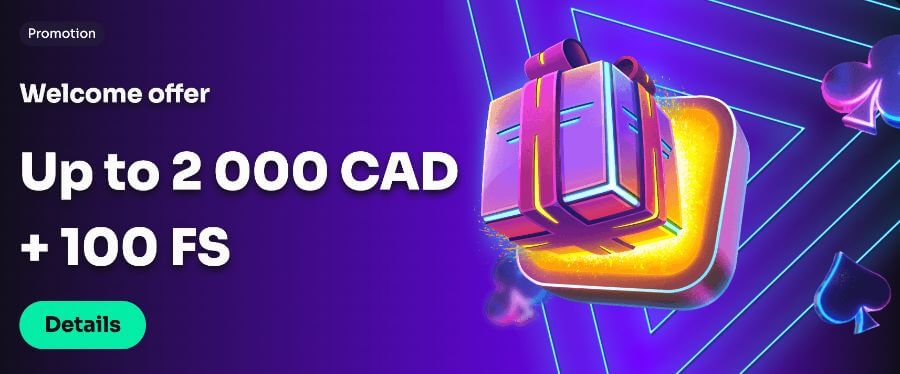 Win Spirit's welcome offer for Canadian casinos